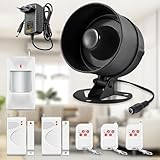 Fuers Alarmanlage Haus Alarmanlage Wohnung 115dB Alarmanlage Wohnmobil Tür Alarmanlage Garage Fenster Alarmanlage Türkontakt Alarm Sicherheitssystem für Haus 8-teiliges Set