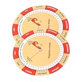 SEWOART 2 Stück Farbiger Fetalentwicklungskalender Papier für Werdende Mütter Schwangerschaftstagebuch zur Einfachen Dokumentation von Meilensteinen