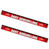 NCTNCX Dart Abwurflinie 2 StüCk Dart Abstand Linie FüR Dart Enthusiasten Dart Wurflinie Selbstklebend für Zuhause,Spielzimmer und andere