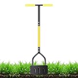 Rasenkantenstecher Mit Stiel, Rasenkantenschneider Mit T-Stiel, Garten Blumenbeet-Kantenschneider Mit Sägezahn, Multifunktionswerkzeug Robuster Rasenreiniger Für Hobbygärtner Und Hausbesitzer