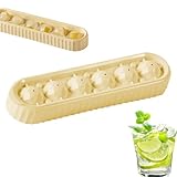 Eisform - Rautenförmige Eisballformen,Wiederverwendbare Leichtlöseform Auslaufsicher Und Lebensmittelecht Für Whiskey Cocktails Bourbon Kaffee