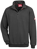 Nitras Herrenpullover Motion TEX Plus für die Arbeit mit Gummibund & hohen Stehkragen in Schwarz Größe XL