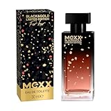 Mexx Black & Gold Limited Edition Woman Eau de Toilette, sinnlich-blumiger Damenduft, 30ml