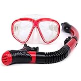 KFGISD, Tauchmasken Schnorchelmaske Schnorchelbrille Schnorchelset Antibeschlag-Schnorchelmaske aus gehärtetem Glas Ausrüstung for die Taucher-Schnorchelmaske ,Tauchmaske