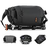 TARION Kameratasche Sling Herren Fototasche: 2-in-1 Sling Tasche Kamera Umhängetasche Klein Spiegelreflex Schutertasche Kompakt für DSLR SLR Objektive Stativ Zubehör Xprober