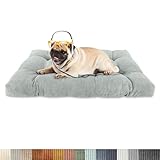 Lsjoaw Orthopädisches Hundebett 135x100x8cm Cordstoff Dog Bed Kleine Hundesofa Plüsch Hundekissen Grosse Hunde Hundecouch rutschfest Unterseite Mittelgroße Hundekörbchen MintgrüN