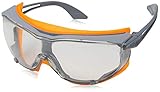 Uvex 9175275 Sicherheitsbrille, Sky Guard, transparent, Grau/Orange