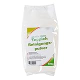 Hochwertiges Teppich Reinigungspulver 500 Gramm für ca. 8-10 qm Fläche mit frischen Zitrusduft - Made in Germany
