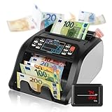 Jubula MV-300 Geldzählmaschine für gemischte Geldscheine | UV/MG/MT/IR/DD usw. | Sicher | Exakt | EUR USD GBP | Banknotenzähler | Geldzähler | Banknotenzählmaschine | Geldscheinzähler
