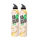 Rabeko Zero Kochspray kalorienarm | natürlich | 800 Portionen,2 kcal pro Sprühstoß| Pfannenspray zum Braten, Grillen & Backen| ohne Zusätze, ohne Zucker | Gluten und Laktosefrei 2 x 200ml