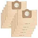 Sudnsadaks 10 Stück Staubsaugerbeutel, Staubsauger Beutel Kompatibel mit Kärcher WD3/MV3/WD3P/WD3 Premium, Extrem Reißfest Staubbeutel Kompatibel Kärcher 6.959-130.0 und Patronenfilter