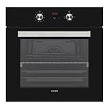 Svan Horno MultifunciónCon Ventilador Cristal negro SHM10700DCN. Capacidad 69 Litros, 1200W, 10 Programas, Interior Esmaltado, Fácil Limpieza, Eficiencia Energética Clase A