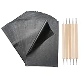 Zerodeko Graphit Kohlepapier Schwarz Transferpapier Praktische Werkzeuge Vielseitig zum Nachzeichnen Papier Leinwand Holz Metall Keramik für Kunst Handwerk