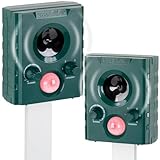 VOSS.sonic 1000 Doppelpack 2X Ultraschallvertreiber Tiervertreiber Ultraschallabwehr Tierabwehr Vertreibung durch Ultraschall und Alarm
