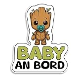 Baby on Board Aufkleber Auto, Baby Superhero, Wetterfest und UV-Beständig aufkleber auto, Sticker for Car