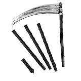 Bestwishing Halloween Sense, 140 cm Sensenmann Sense Halloween Waffe Sensenmann Sichel Todessense für Kostümparty Karneval Halloween Party Cosplay Kostüm Zubehör