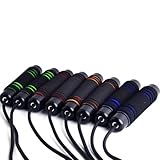 JOINPAYA Verstellbares Fitness Jump Rope mit Rutschfestem Schaumstoffgriff Leichtes Springseil für Erwachsene und Langlebiges Trainingszubehör für Sport und Ausdauertraining Rot