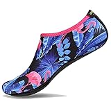 JACKSHIBO Schwimmschuhe Damen Barfussschuhe Barfußschuhe Herren Badeschuhe Wasserschuhe Strandschuhe Surfschuhe Aquaschuhe. 19 Flamingo 37/38 EU M