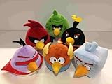 Angry Birds Peluche Weltraum - Sonore (sons tirés du jeu vidéo) - Grüner Vogel (Alias großer Bruder, Monstervogel ou die unglaubliche Terenz ou simplement Terence) - 20/25 cm