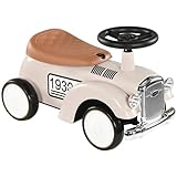 AIYAPLAY Kinder Rutschauto, Kinderfahrzeug mit Stauraum, Kinderauto, Rutscherfahrzeug mit Kippschutz, Rutscher für 1-3 Jahre Kinder, Creme, 58 x 27 x 35 cm