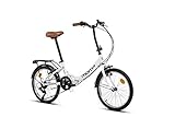 Faltbares Fahrrad First Class 20”, Aluminium, SHIMANO 6 Geschwindigkeiten, Komfortsattel