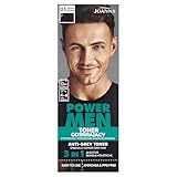 JOANNA POWER MEN Toner Medium Brown – Graue Haare kaschieren in 10 Minuten – Toning für Männer – Medium Brown Haar Toner für Bart & Haare – ohne Ansatz – 80g