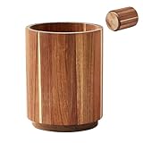 Generisch Holz-Besteckhalter | 18 Cm Aus Holz Küchenhelfer Organizer Mit Drehbarer Aufhängung - Drehbare Besteckablage Für Küche Vorratsschrank Camping Grillen Picknick Outdoor