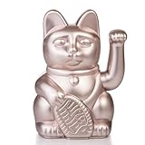 DONKEY Products - Lucky Cat Moonlight - Space Winkekatze | Japanische Glücksbringer Deko-Katze in stylischem Chrome Farbton