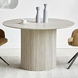 Milton & Oldbrook Esstisch Ø 120 cm Tornio grau
