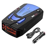 Radarwarner V7, TOTMOX Auto 16 Band V7 360-Grad-GPS-Geschwindigkeitssicherer Anti-Radar-Laser-Detektor, Digitalanzeige Sprachwarnmelder