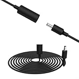 CNANRNANC 10 Fuß DC Kabel Verlängerung 30W, Für ECHOPOP Und Für ECHO Dot (3., 4. Und 5. Generation) - Verhindert Stromschläge, Wasserdicht Und Staubdicht(Black)