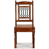 SKM Esszimmerstühle 2 STK. Massivholz mit Honigfarbenem Finish, Weight: 26.97 kg, 245644