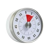 Koch-Timer, Küchen-Timer, mechanischer Timer zum Aufziehen, magnetische Rückseite, Edelstahl, Countdown-Timer, tragbarer Kochtimer für die Küche