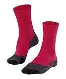FALKE Damen Wandersocken TK2 Explore W So Wolle Funktionsmaterial antiblasen dick 1 Paar, Rot Rose 8564, 39-40