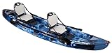 Tahiti Tandem 2/3 Personen Angelkajak mit hohen Sitzen – Galaxy Kayaks, 370 cm, 270 kg Tragkraft