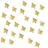 DECHOUS Teiliges DIY Weihnachtskugel Endkappen Goldene Christbaumkugel Anhänger Zubehör Einfache Montage Kreative Weihnachtsbaum Dekoration für Christbaumschmuck und DIY Bastelprojekte
