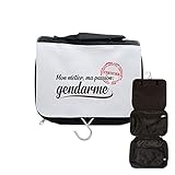 Kulturbeutel zum Aufhängen, für unterwegs, Passion Gendarme, Schwarz , one size