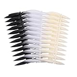 iplusmile Nagellack Farb Display Satz mit 20 Transparenten Nagelspitzen Paneelen Kunststoff Nagelkunst Präsentationsbrett für Maniküre Übung und Salon Nageldesign