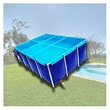 Mobiler Fischteich für den Außenbereich, oberirdischer Aquariumpool mit Stahlrahmen, Ablassventil für Koi-Hummer und Blutegel, 200 x 150 x 70 cm