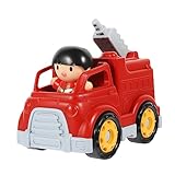 Toyvian Feuerwehrauto für Bewegliches Cartoon Feuerwehrfahrzeug aus Sicher und Farbenfroh Dekoration oder Sammlerstück für Jungen und Jahren