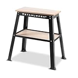STAHLWERK Universal-Maschinenständer UM-10 ST mit 225 kg Tragkraft 82 x 58 x 82 cm verstellbarer Maschinentisch | Maschinenuntergestell | Werktisch | Werkbank | Werkstatttisch