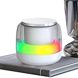 Drahtloser Lautsprecher - Drahtlose 5.0 Lautsprecher Subwoofer mit RGB-Beleuchtung,Tragbarer Musikplayer mit 7 voreingestellten Verlauf-Atmungslicht für Schlafzimmer Outdoor Reisen Party Auto Zuhause