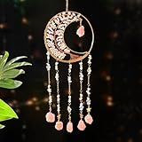 Mafagwre Mondkristalle Baum des Lebens, 7 Chakren Baum des Lebens Traumfänger, Lebensbaum Dekoration, Natürlicher Edelstein, Wandbehang Heilsteine, Baum des Lebens Hängen Deko Für Schlafzimmer (A)