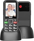 Brisum Version F22 Seniorenhandy ohne Vertrag | 2500 mAh Akku Lange Standby-Zeit | Dual SIM mit Notruftaste | Rentner Handy Große Tasten| Großtastenhandy mit Ladestation | 2,4 Zoll Farbdisplay