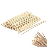 100 Stück Peddigrohr Staken, Flechtmaterial,Rattanstäbchen für Aroma Diffuser lang - Ersatz Duft Stäbe, Raumduft Stäbchen,Ø 3mm Flechtmaterial für Erstellen von Körben, Büro,Zuhause (30CM)