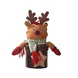 Ototon Geschenkbox für Weihnachten, Puppe, Süßigkeitenbox, Weihnachtsmann, Rentier, niedlich, Behälter für Schmuck, Kinder, Geschenk, Kekse (C)