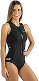 CRESSI Termico Lady Swimsuit 2 mm - Damen Schwimmanzug Ärmellos, aus Stark Dehnbarem 2mm Ultraspan Double Lined Neoprene, Schwarz/Logo RosaXL/5