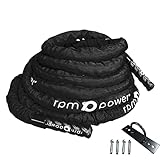 RPM Power Battle Rope - Fitness, Muskelstärkungsseil für Bodybuilding-Workouts - inklusive Anker (9 Metre)