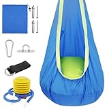 HäNgehöhle Kinder Nestschaukel Mit Zelt Hängematte Nestschaukel Outdoor Mit Aufblasbarem Kissen HäNgeschaukel Schaukel Indoor, Tragbar Reise Deckenschaukel FüR Kinder, 80 Kg Kapazität