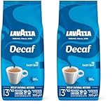 Lavazza, Caffè Decaffeinato, Entkoffeinierte Arabica und Robusta Kaffeebohnen, Kaffee mit Mandel- und Honigaroma, Intensität 3/10, Mittlere Röstung, 500 g (2er Pack)